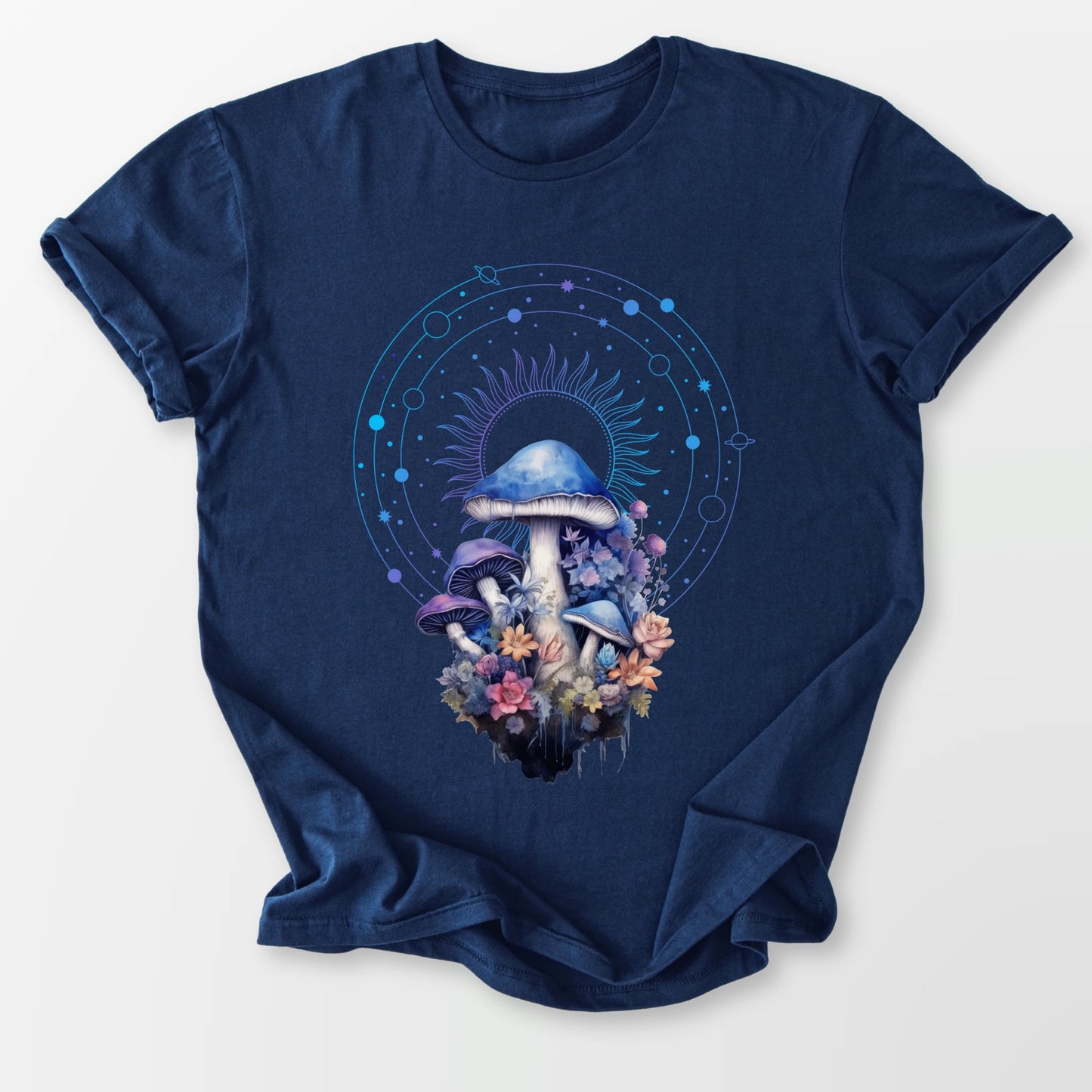 Celestial Fungi Tee Navy T-Shirt