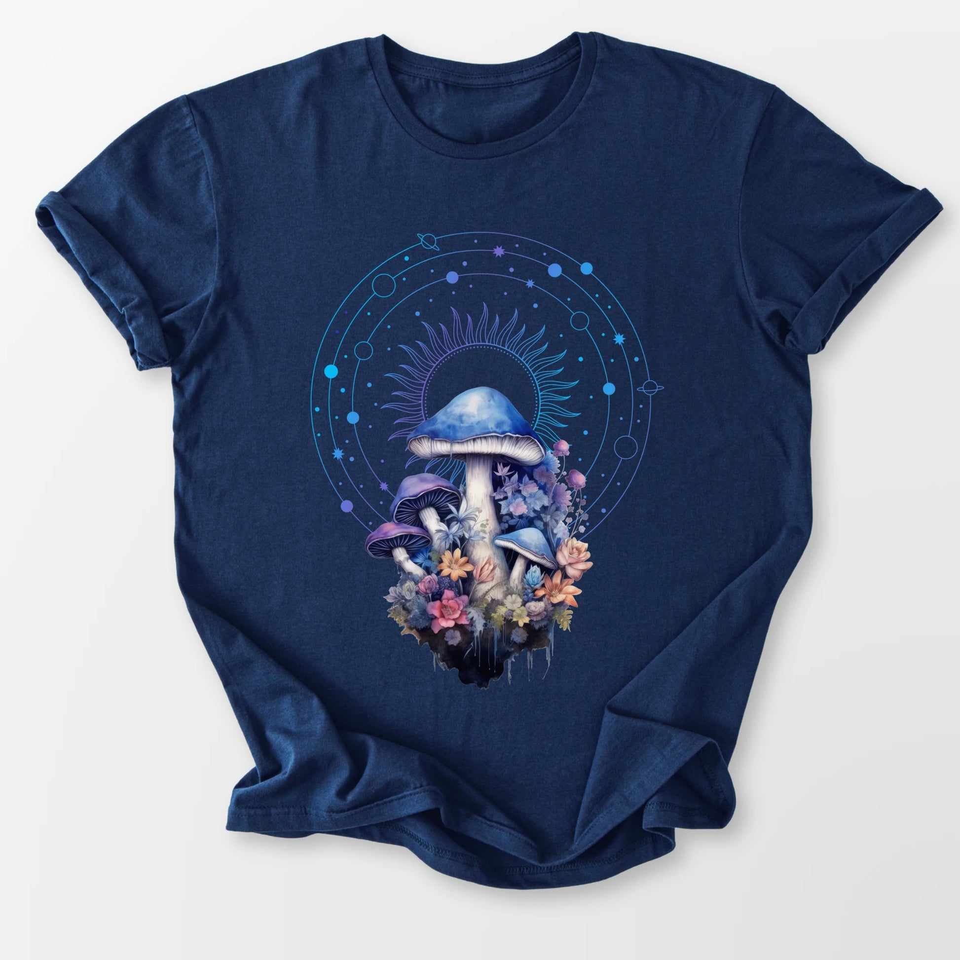 Celestial Fungi Tee Navy T-Shirt