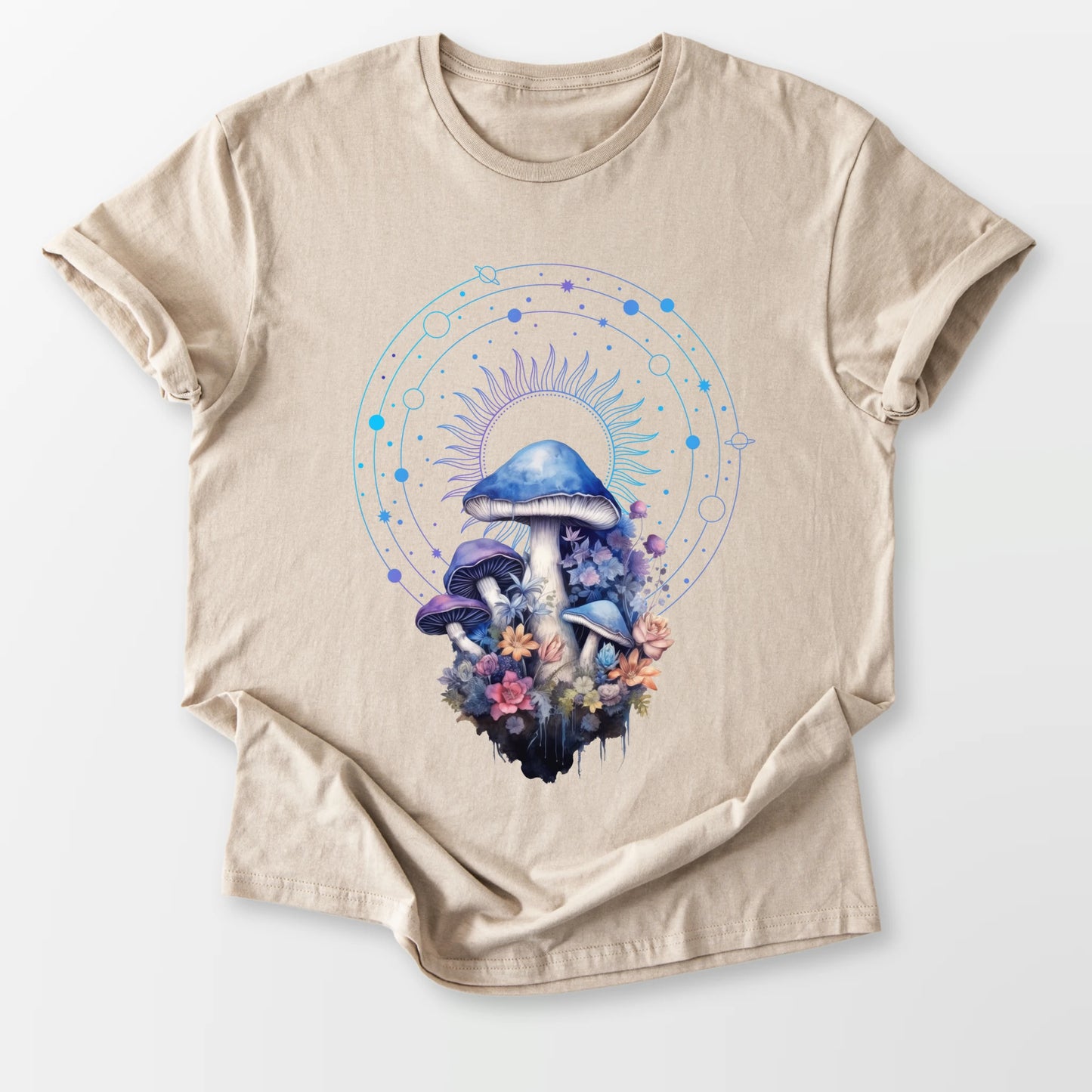 Celestial Fungi Tee Sand T-Shirt