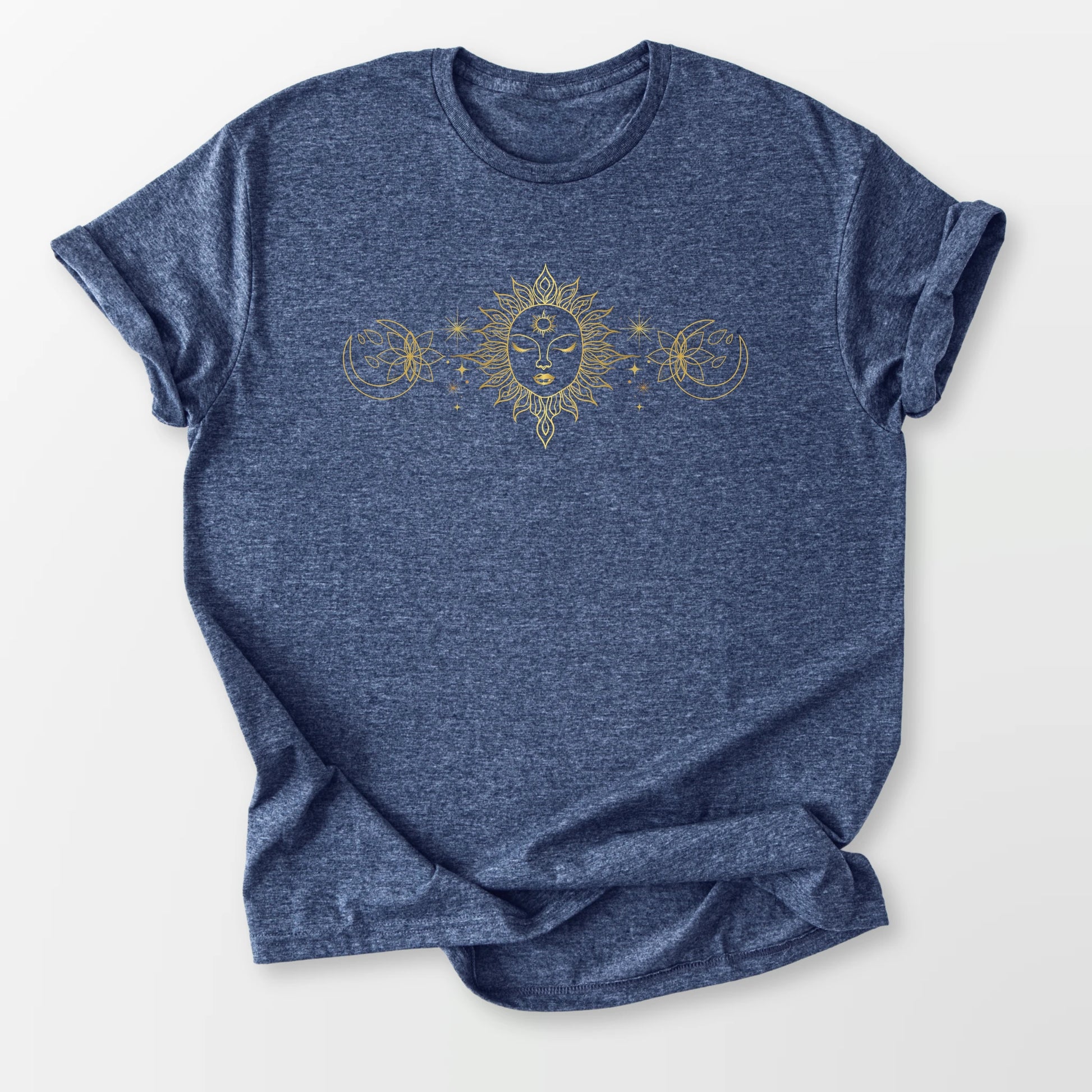 Celestial Harmony Tee Heather Navy T-Shirt