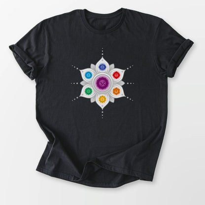 Chakra Mandala Tee Black T-Shirt