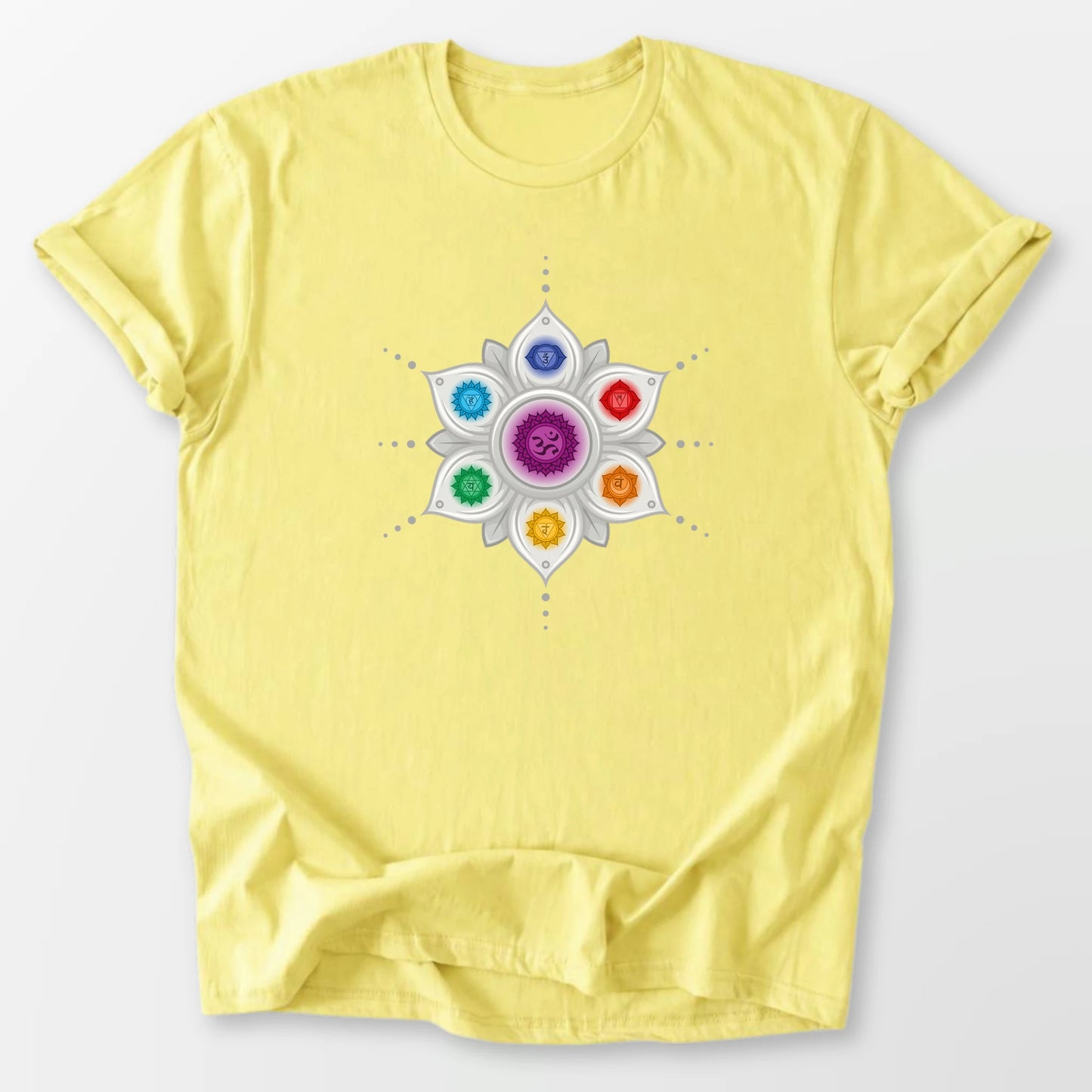 Chakra Mandala Tee Cornsilk T-Shirt