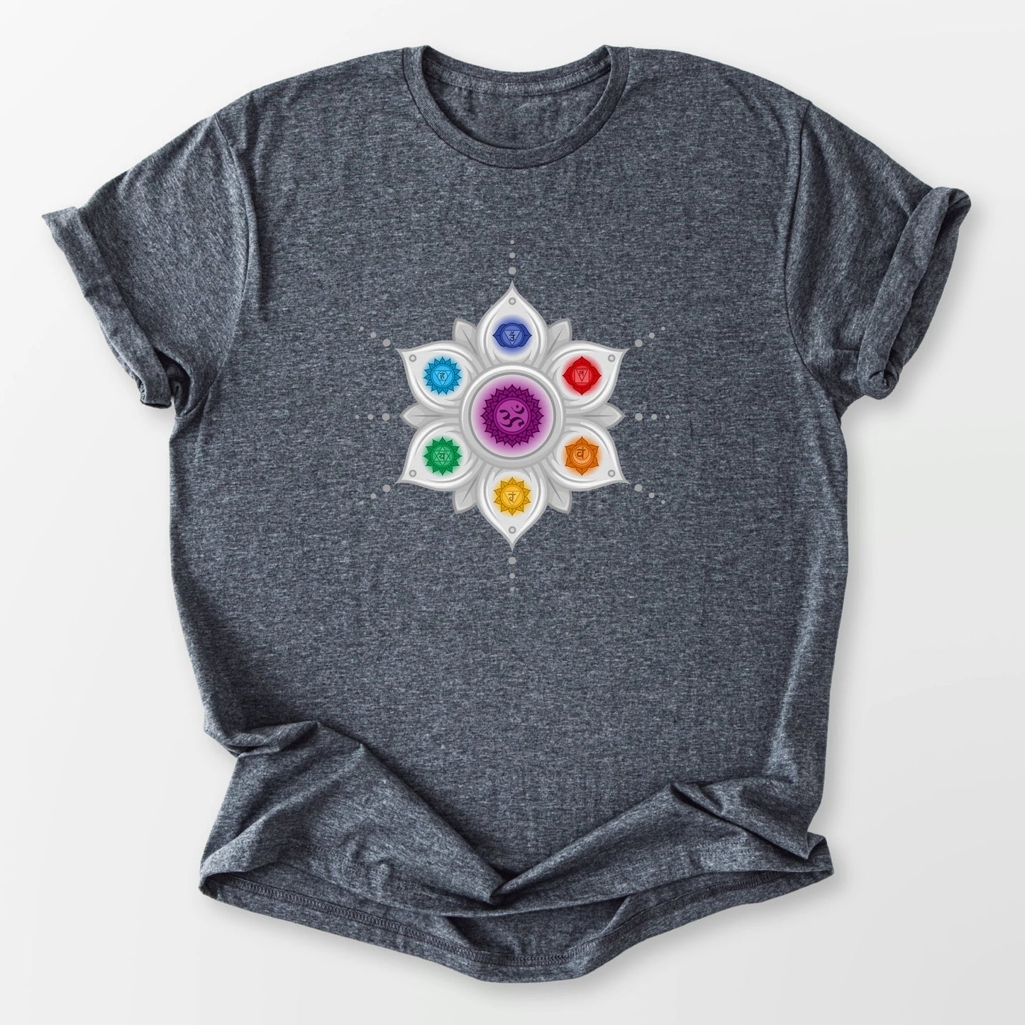 Chakra Mandala Tee Dark Heather Grey T-Shirt