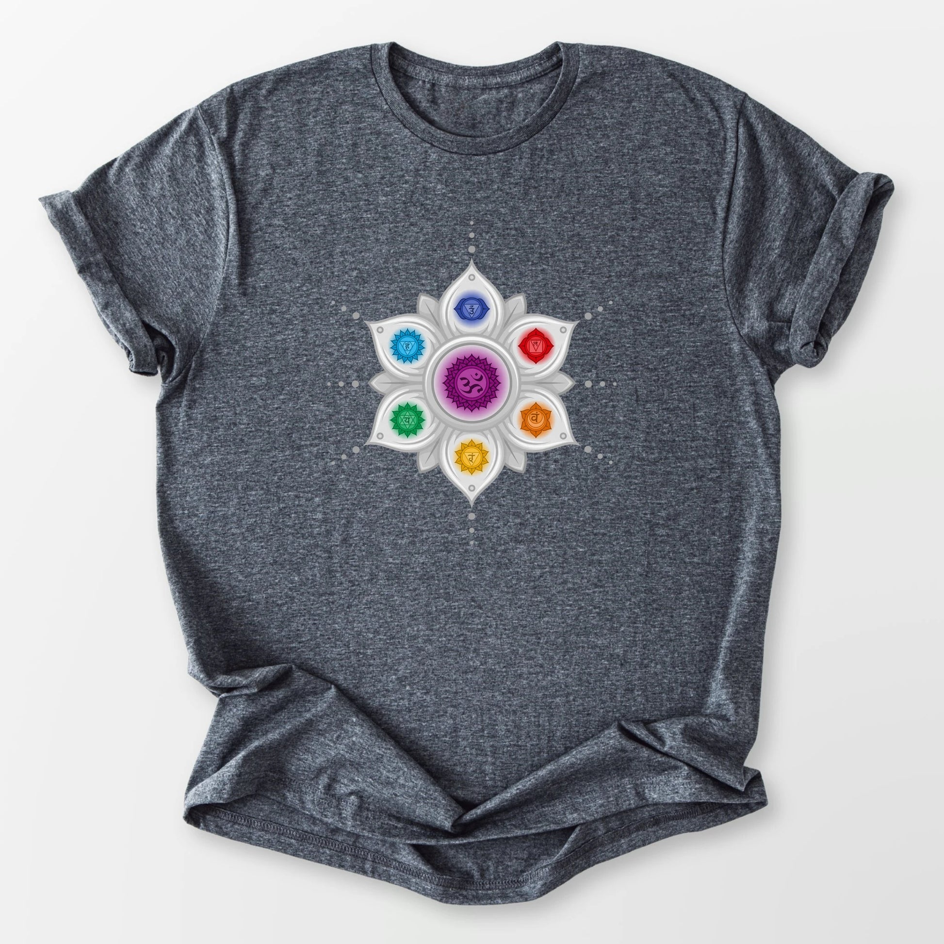 Chakra Mandala Tee Dark Heather Grey T-Shirt