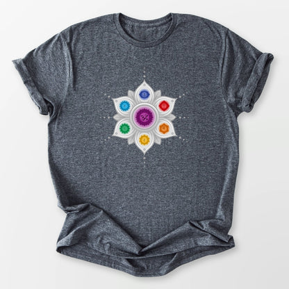 Chakra Mandala Tee Dark Heather Grey T-Shirt
