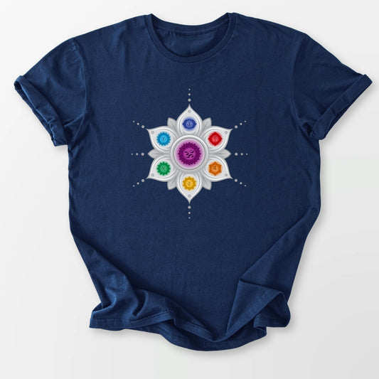 Chakra Mandala Tee Navy T-Shirt
