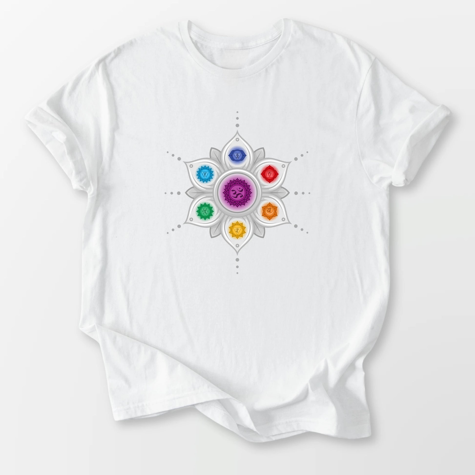 Chakra Mandala Tee White T-Shirt