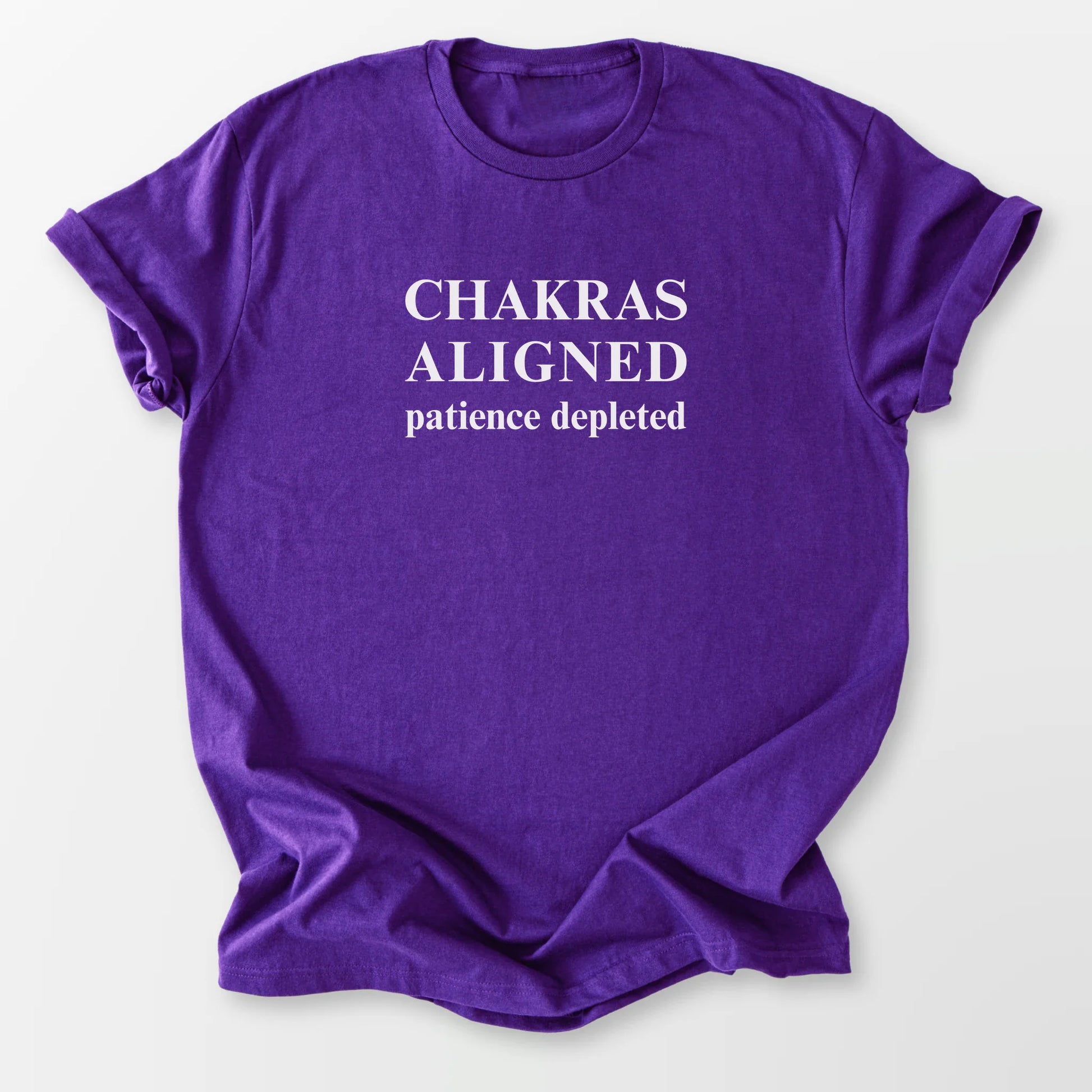 Chakras Aligned Tee Purple T-Shirt