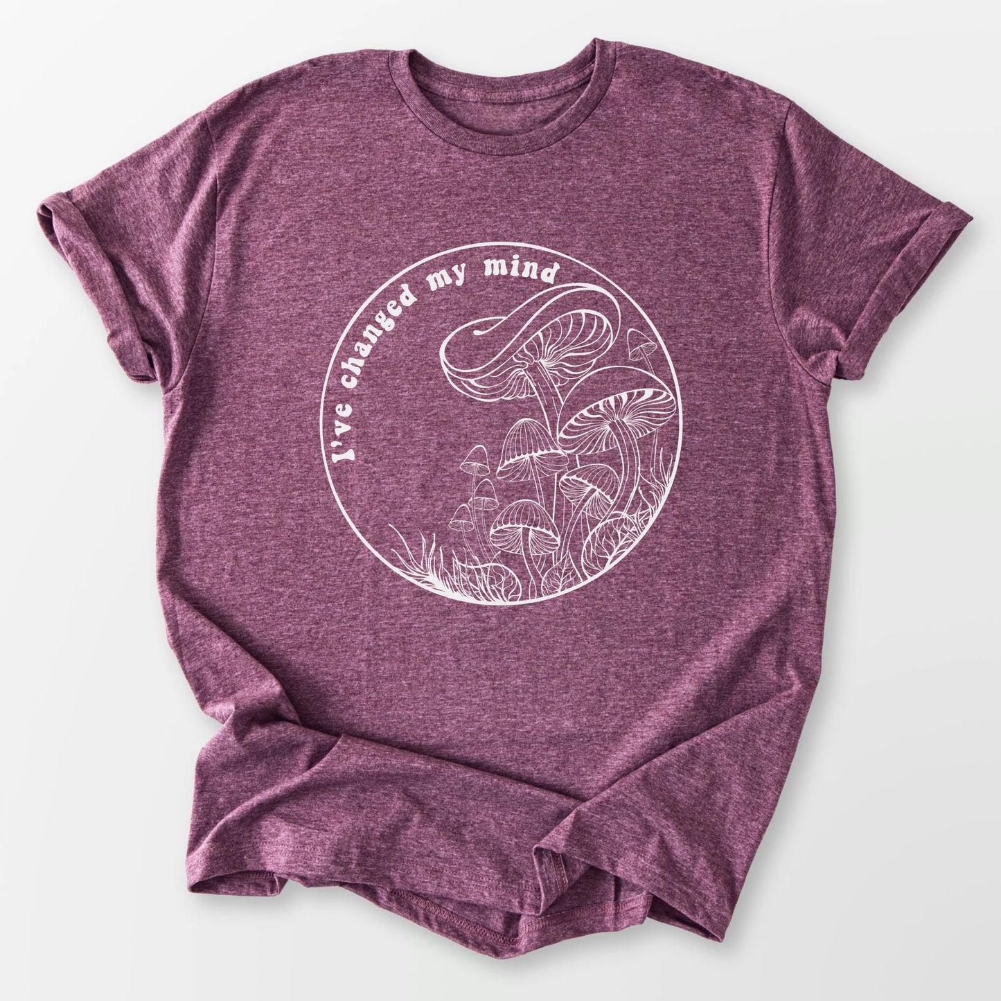 Changed My Mind Tee Heather Maroon T-Shirt