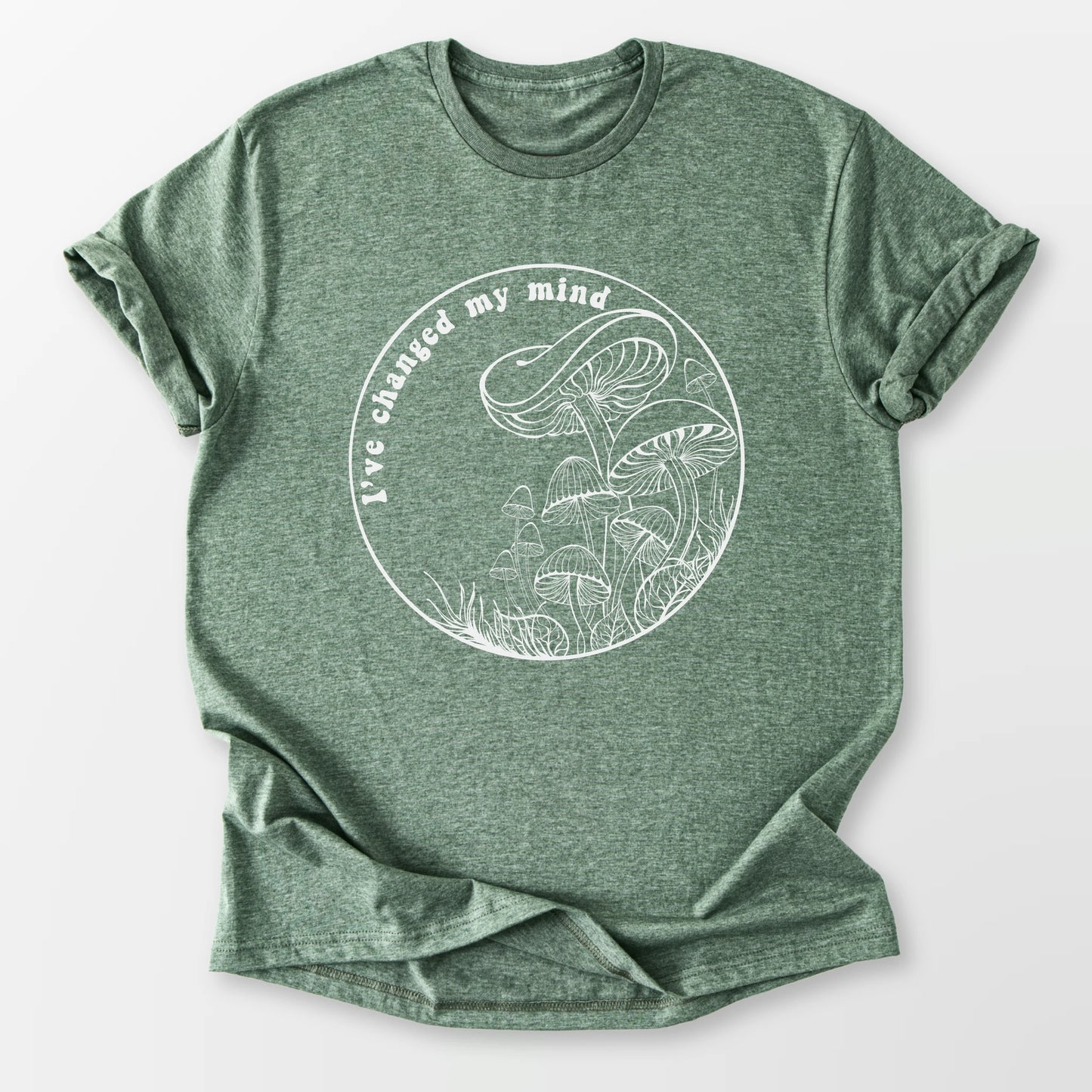 Changed My Mind Tee Heather Military Green T-Shirt