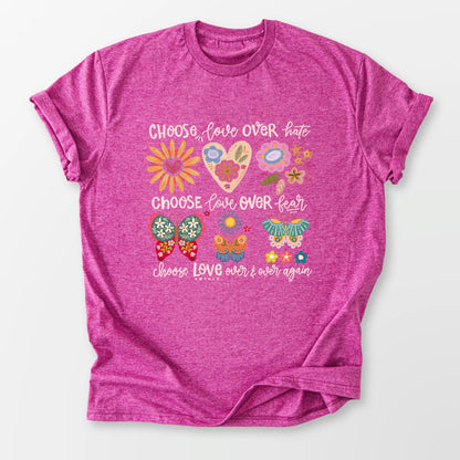 Choose Love Tee Heather Berry T-Shirt