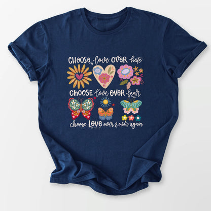 Choose Love Tee Navy T-Shirt
