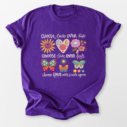Choose Love Tee Purple T-Shirt
