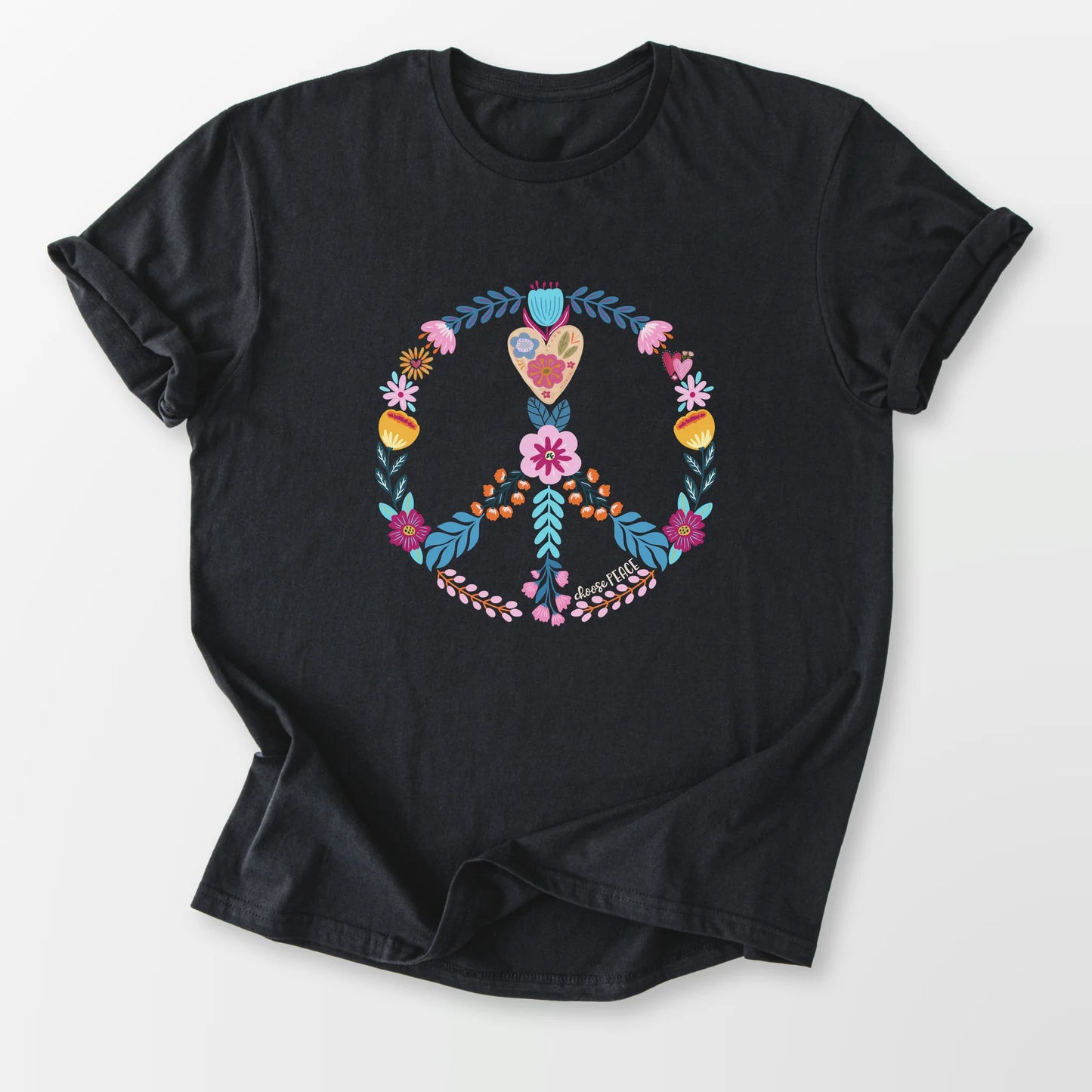 Choose Peace Tee Black T-Shirt