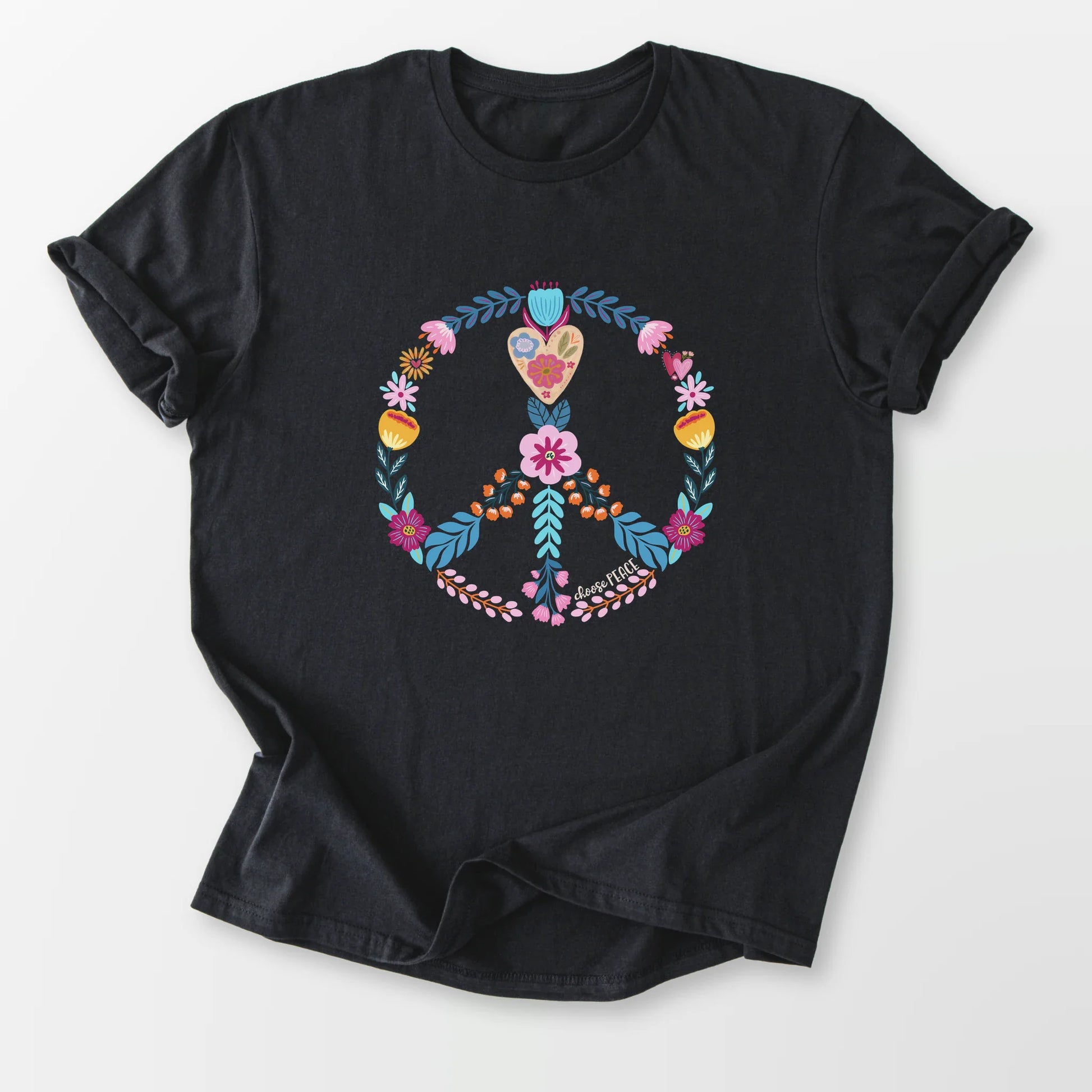 Choose Peace Tee Black T-Shirt