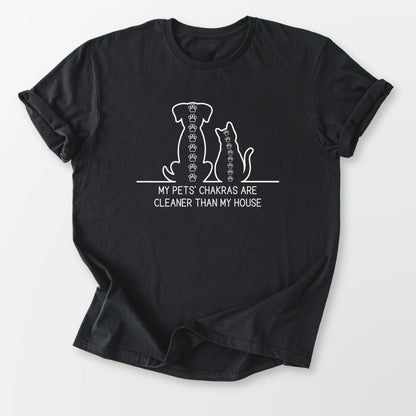 Clean Pet Chakras Tee Black T-Shirt