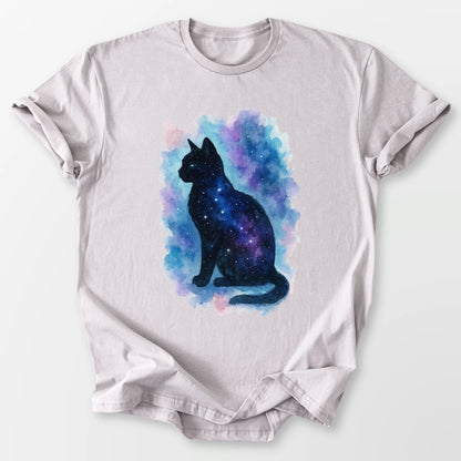 Cosmic Cat Aura Tee Ice Grey T-Shirt