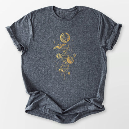 Cosmic DNA Tee Dark Heather Grey T-Shirt