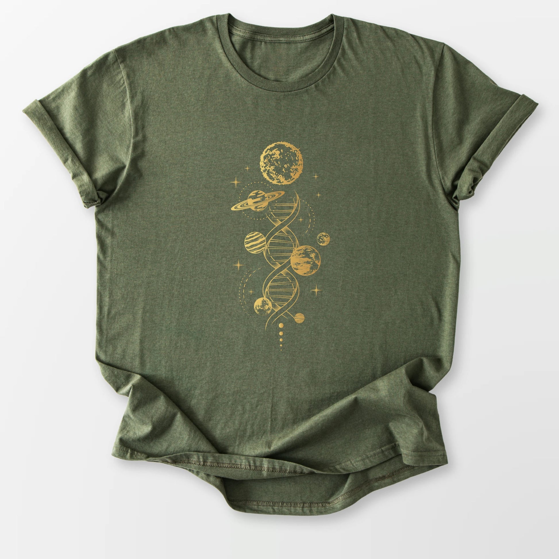 Cosmic DNA Tee Military Green T-Shirt