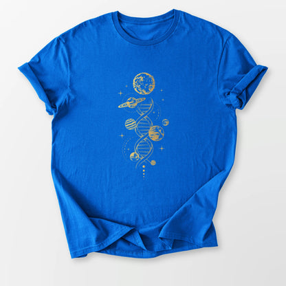 Cosmic DNA Tee Royal Blue T-Shirt