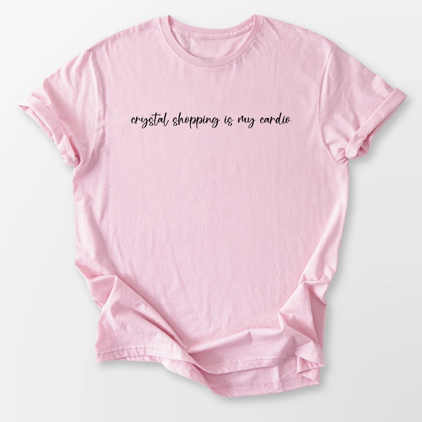 Crystal Shopping Tee Light Pink T-Shirt