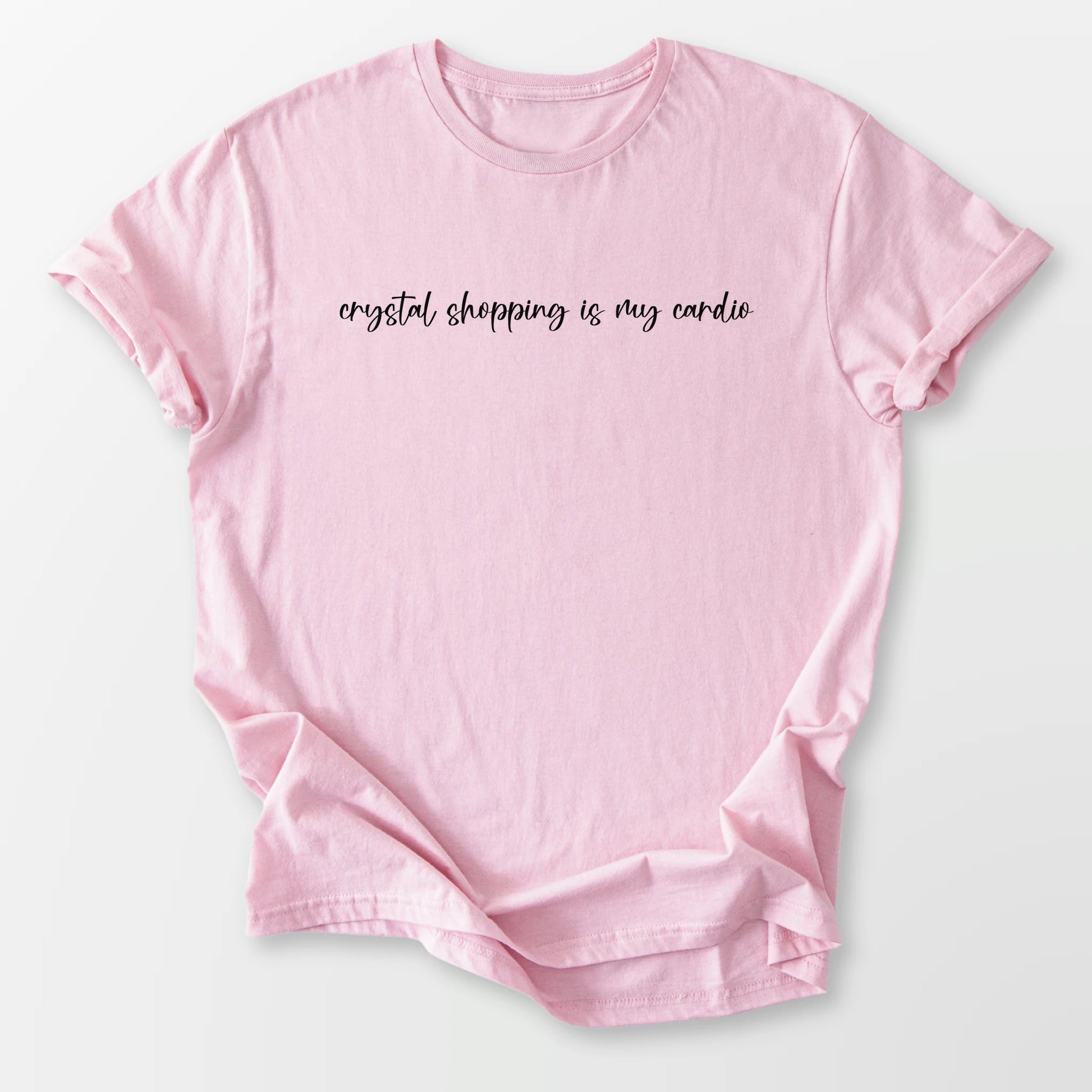 Crystal Shopping Tee Light Pink T-Shirt