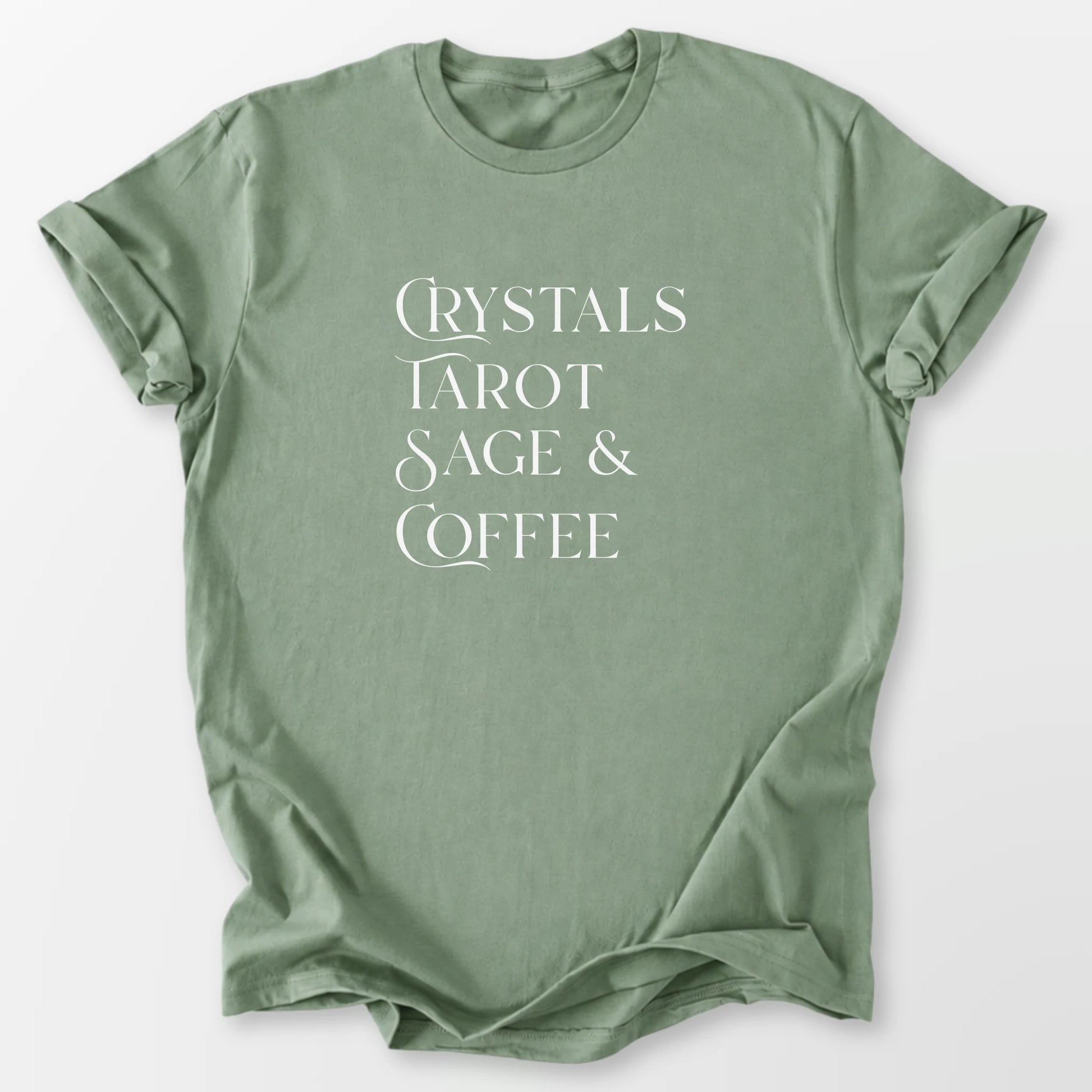 Crystals Sage & Coffee Tee Sage T-Shirt