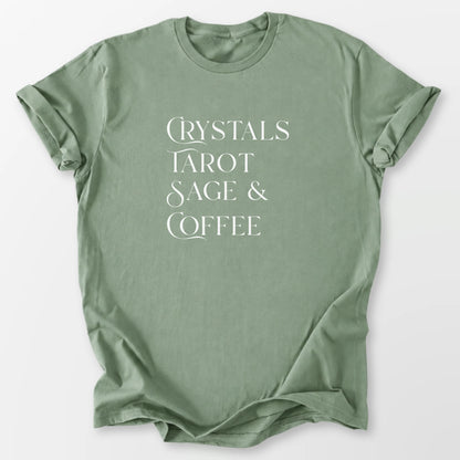 Crystals Sage & Coffee Tee Sage T-Shirt
