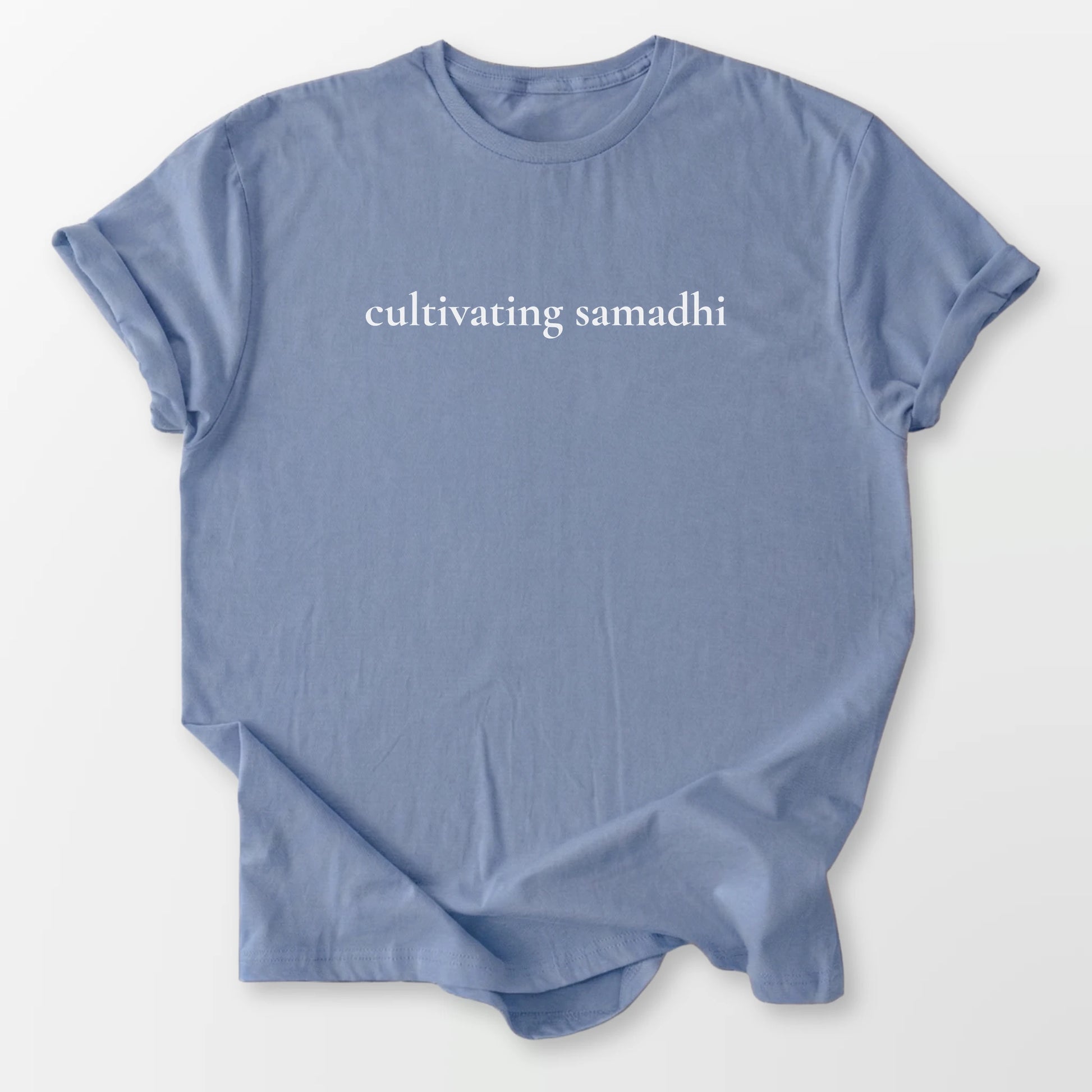 Cultivating Samadhi Tee Stone Blue T-Shirt