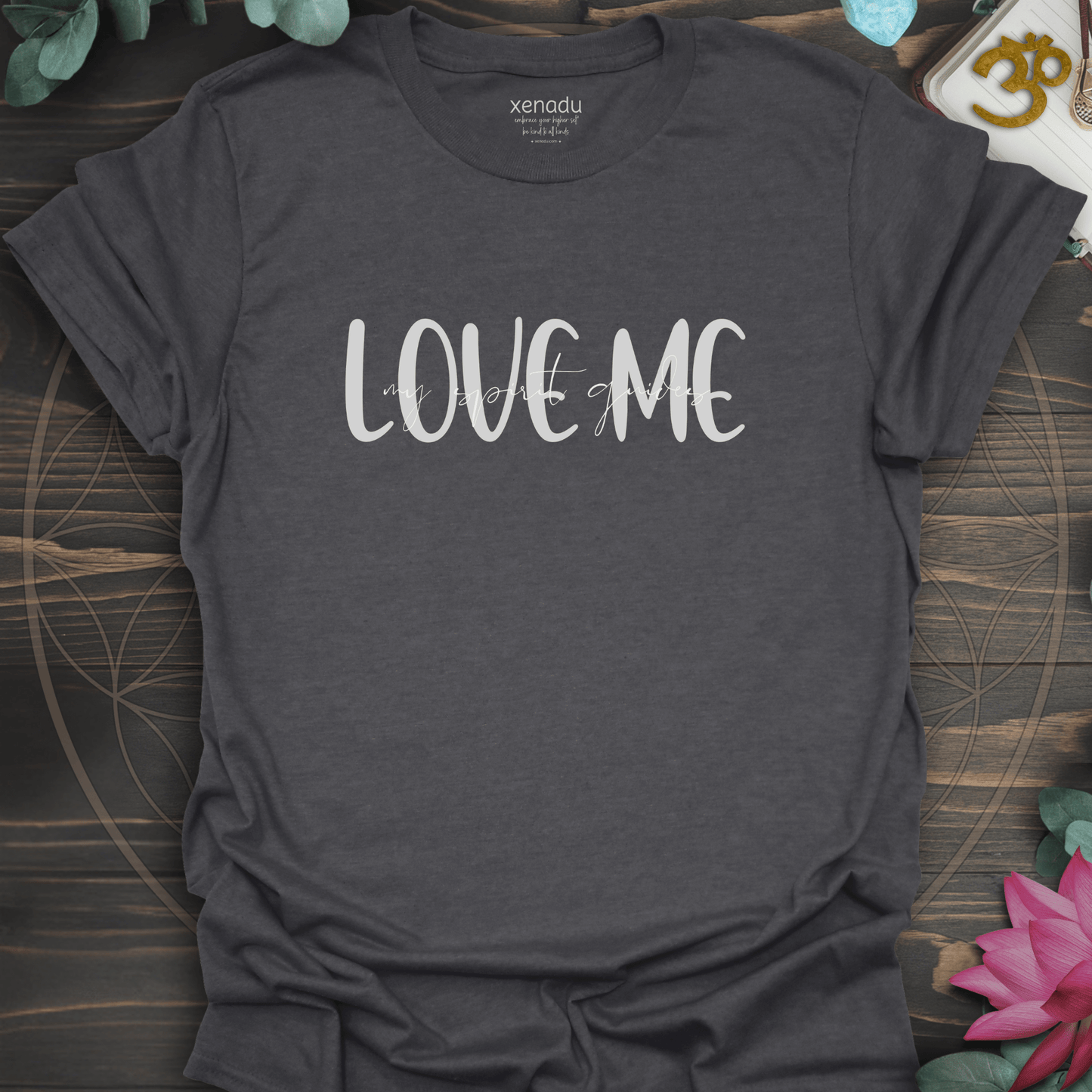 My Spirit Guides Love Me Tee Dark Heather Grey T-Shirt