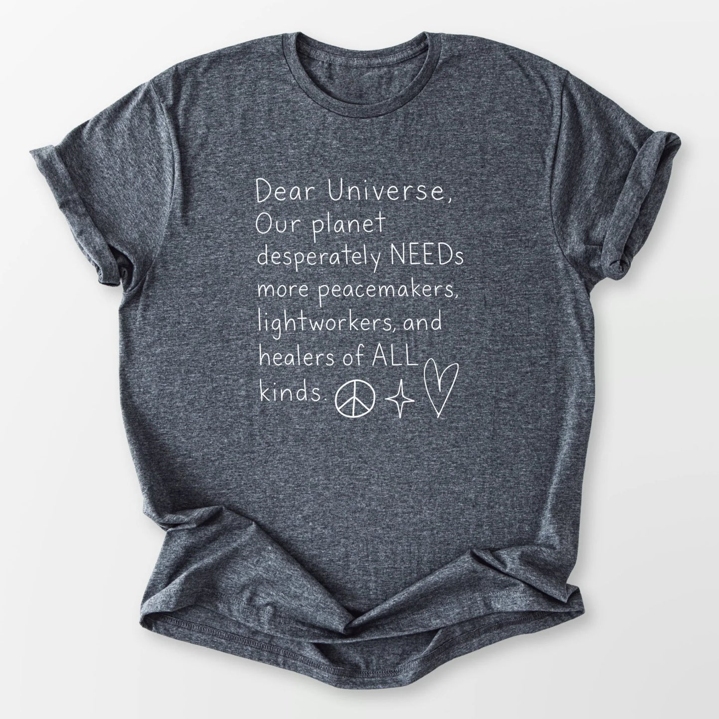 Dear Universe Tee Dark Heather Grey T-Shirt