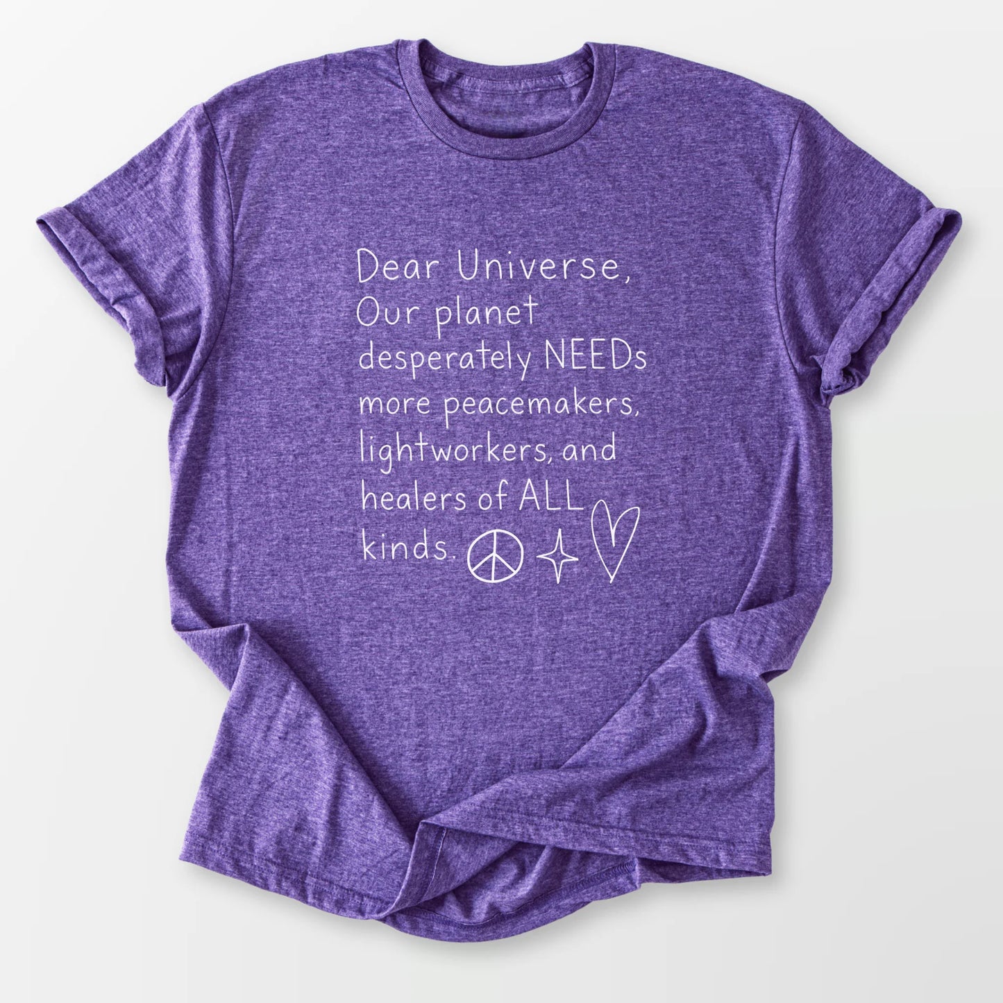 Dear Universe Tee Heather Purple T-Shirt