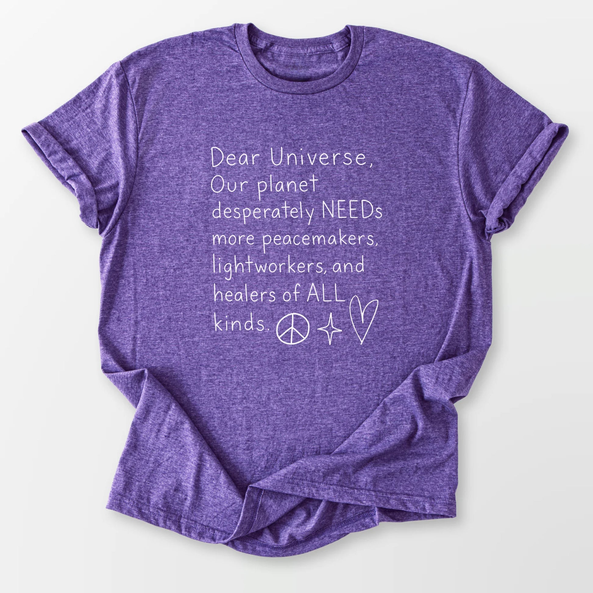 Dear Universe Tee Heather Purple T-Shirt