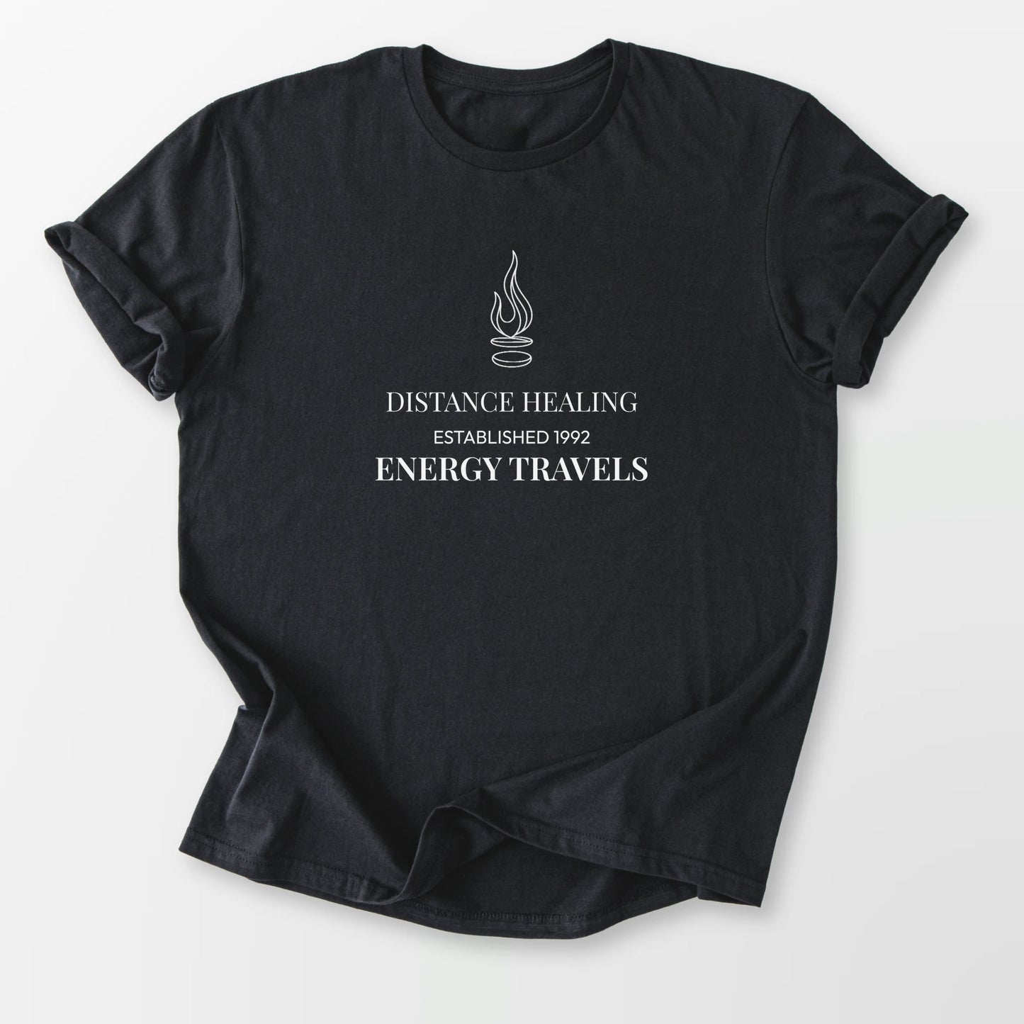Distance Healing Tee Black T-Shirt