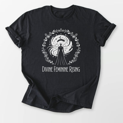 Divine Feminine Rising Tee Black T-Shirt