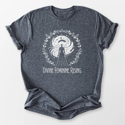 Divine Feminine Rising Tee Dark Heather Grey T-Shirt