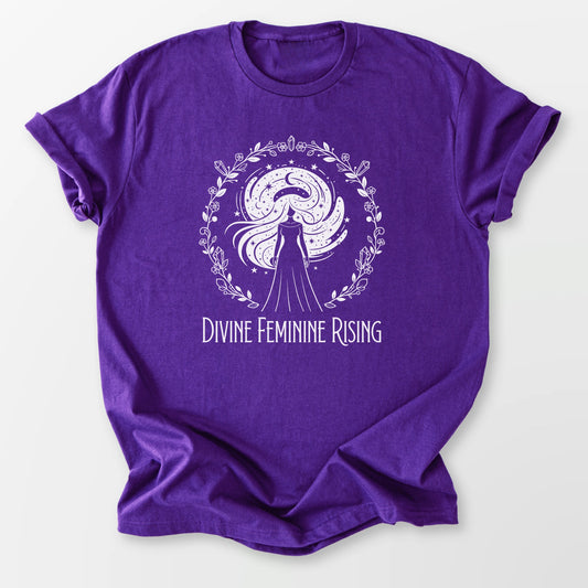 Divine Feminine Rising Tee Purple T-Shirt