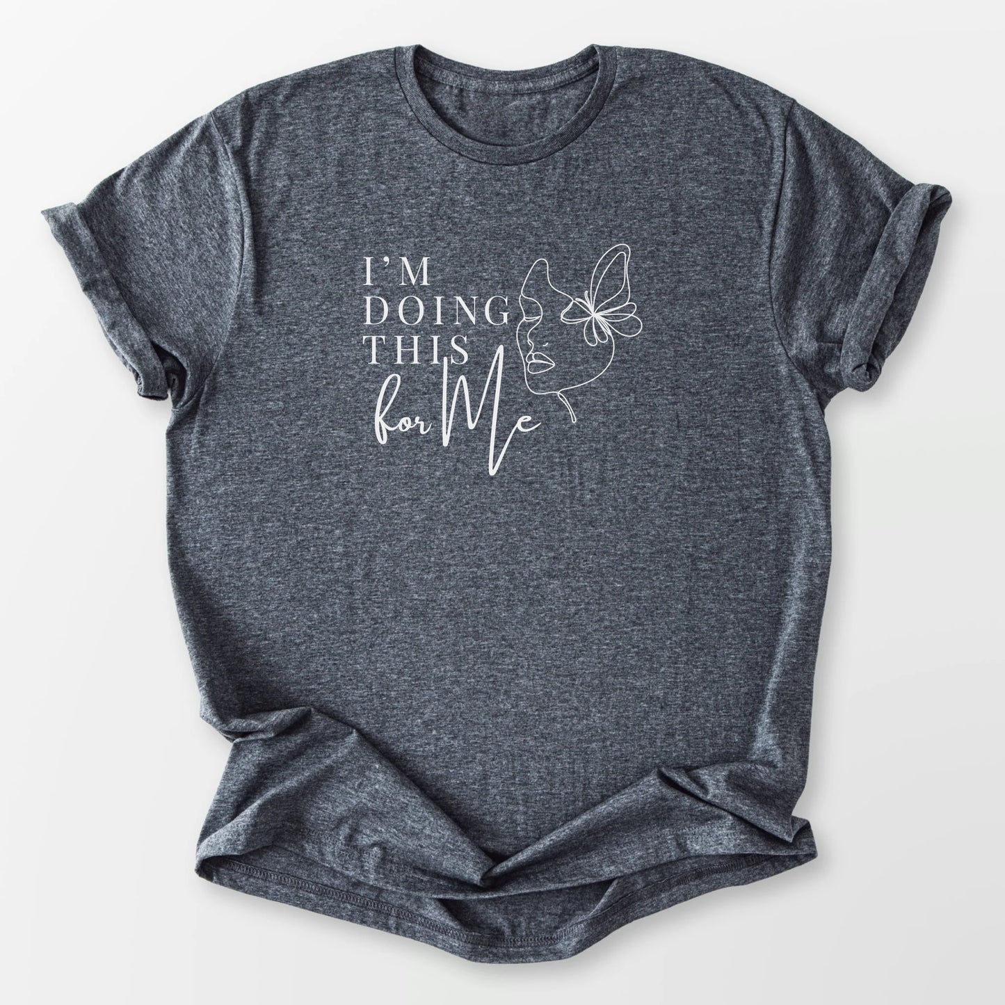 Doing This For Me Dark Heather Grey T-Shirt