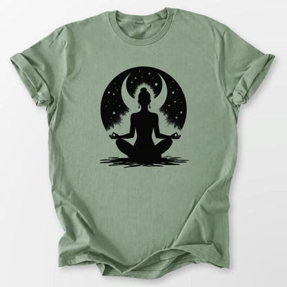 Dreamer Moon Meditation Tee Sage T-Shirt