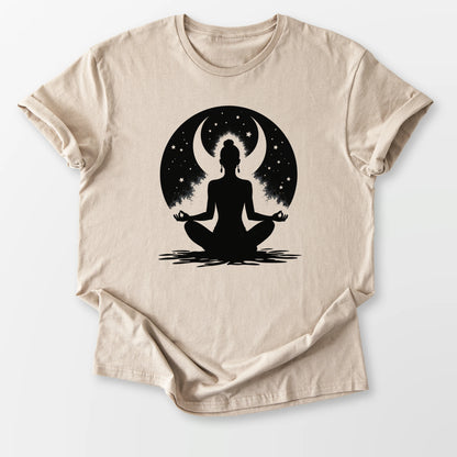 Dreamer Moon Meditation Tee Sand T-Shirt