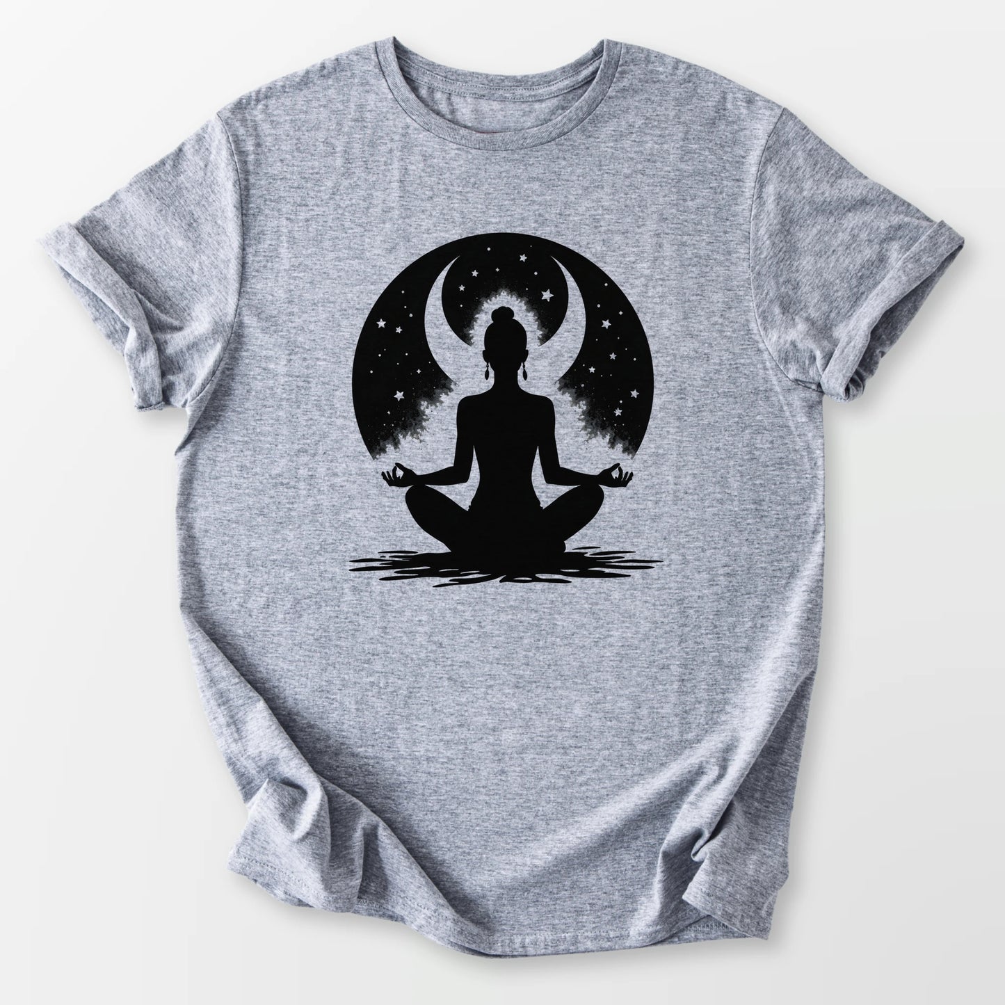 Dreamer Moon Meditation Tee Sport Grey T-Shirt
