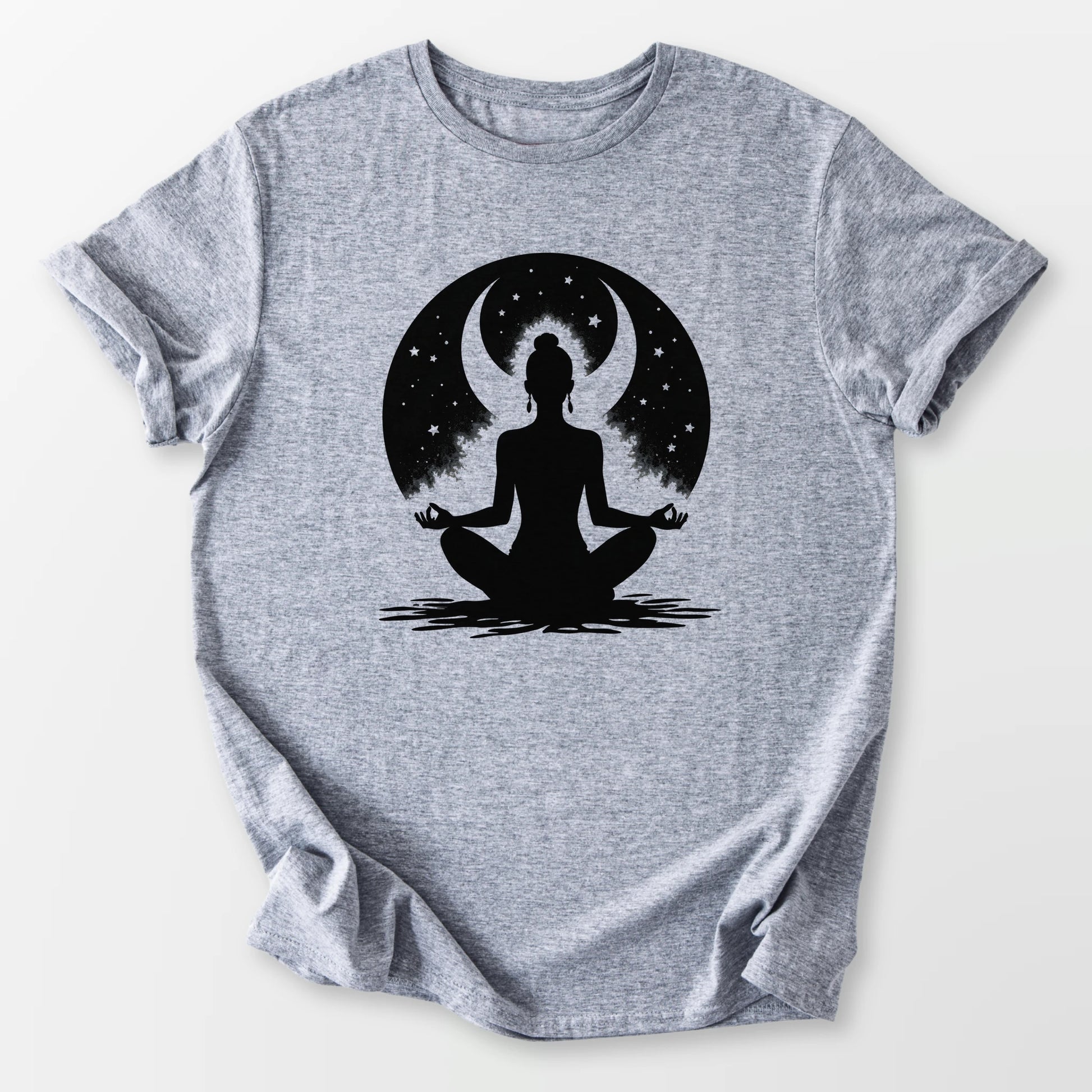 Dreamer Moon Meditation Tee Sport Grey T-Shirt
