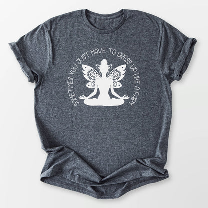 Dress Up Like A Fairy Tee Dark Heather Grey T-Shirt