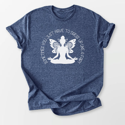 Dress Up Like A Fairy Tee Heather Navy T-Shirt