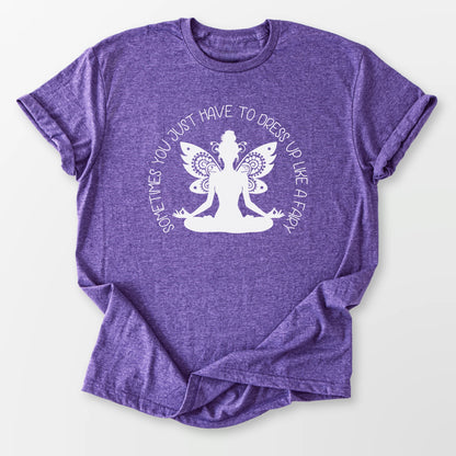 Dress Up Like A Fairy Tee Heather Purple T-Shirt