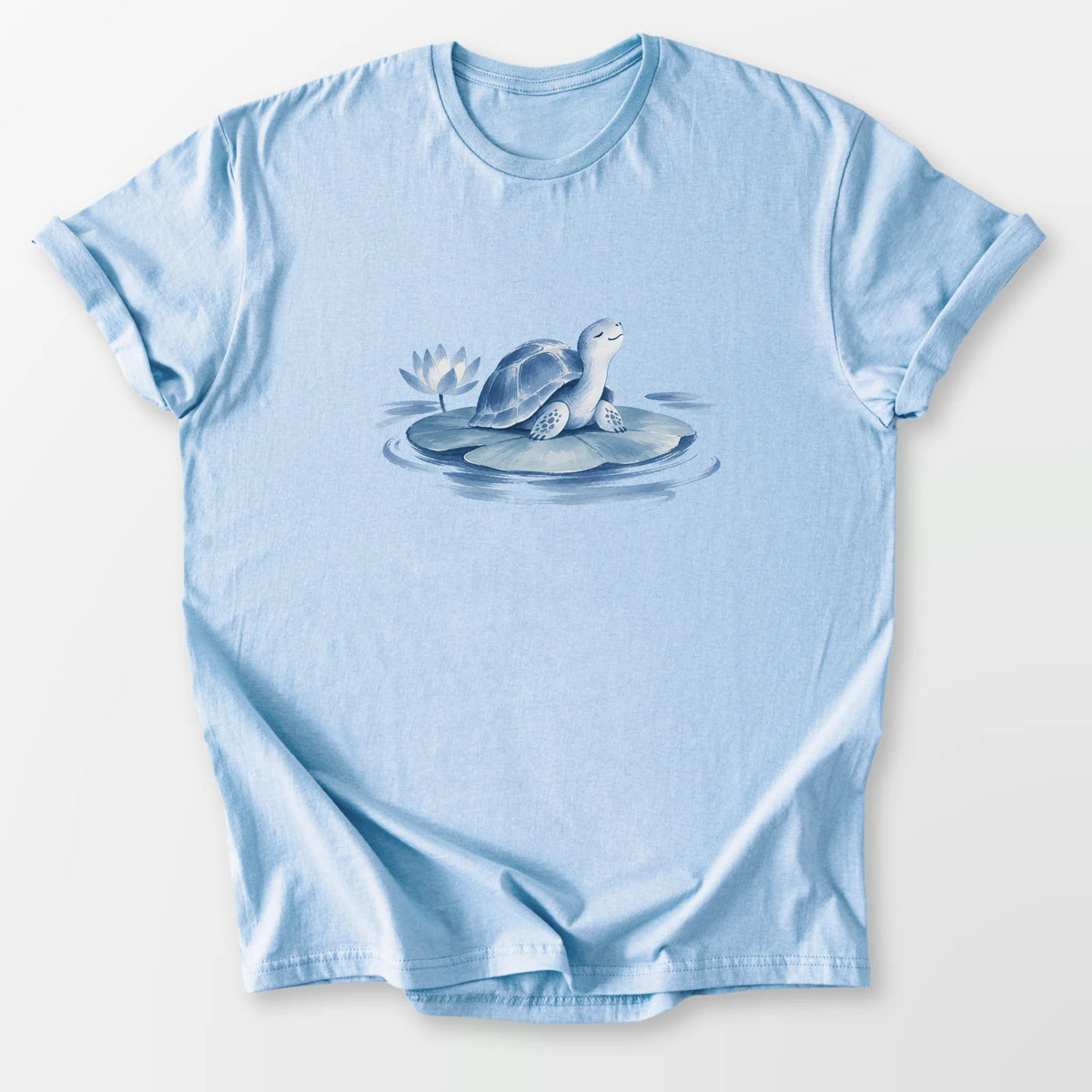 Little Lotus Tee Light Blue T-Shirt