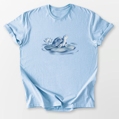 Little Lotus Tee Light Blue T-Shirt