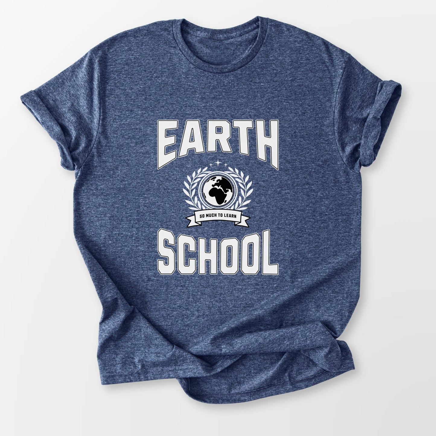 Earth School Tee Heather Navy T-Shirt