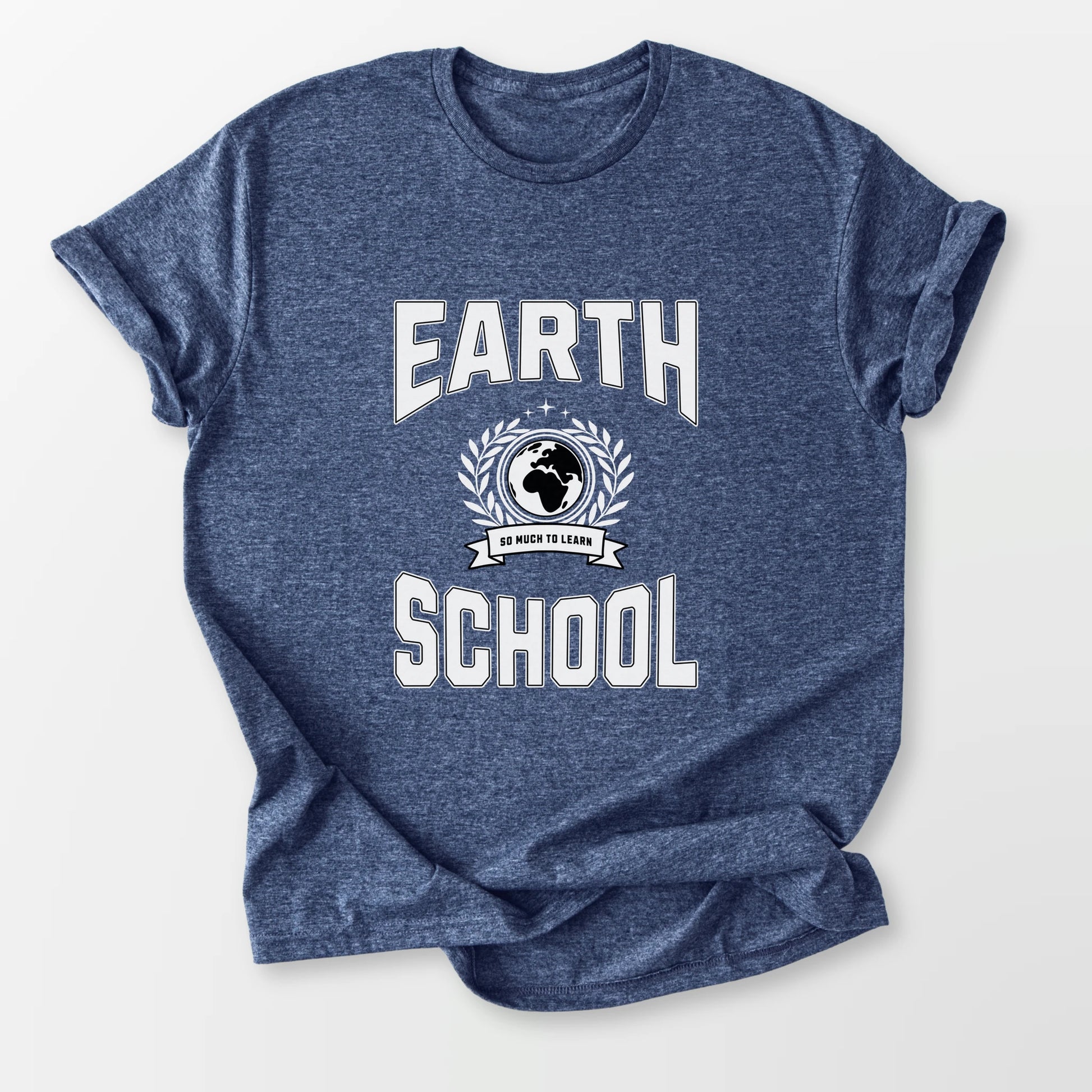 Earth School Tee Heather Navy T-Shirt