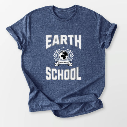 Earth School Tee Heather Navy T-Shirt